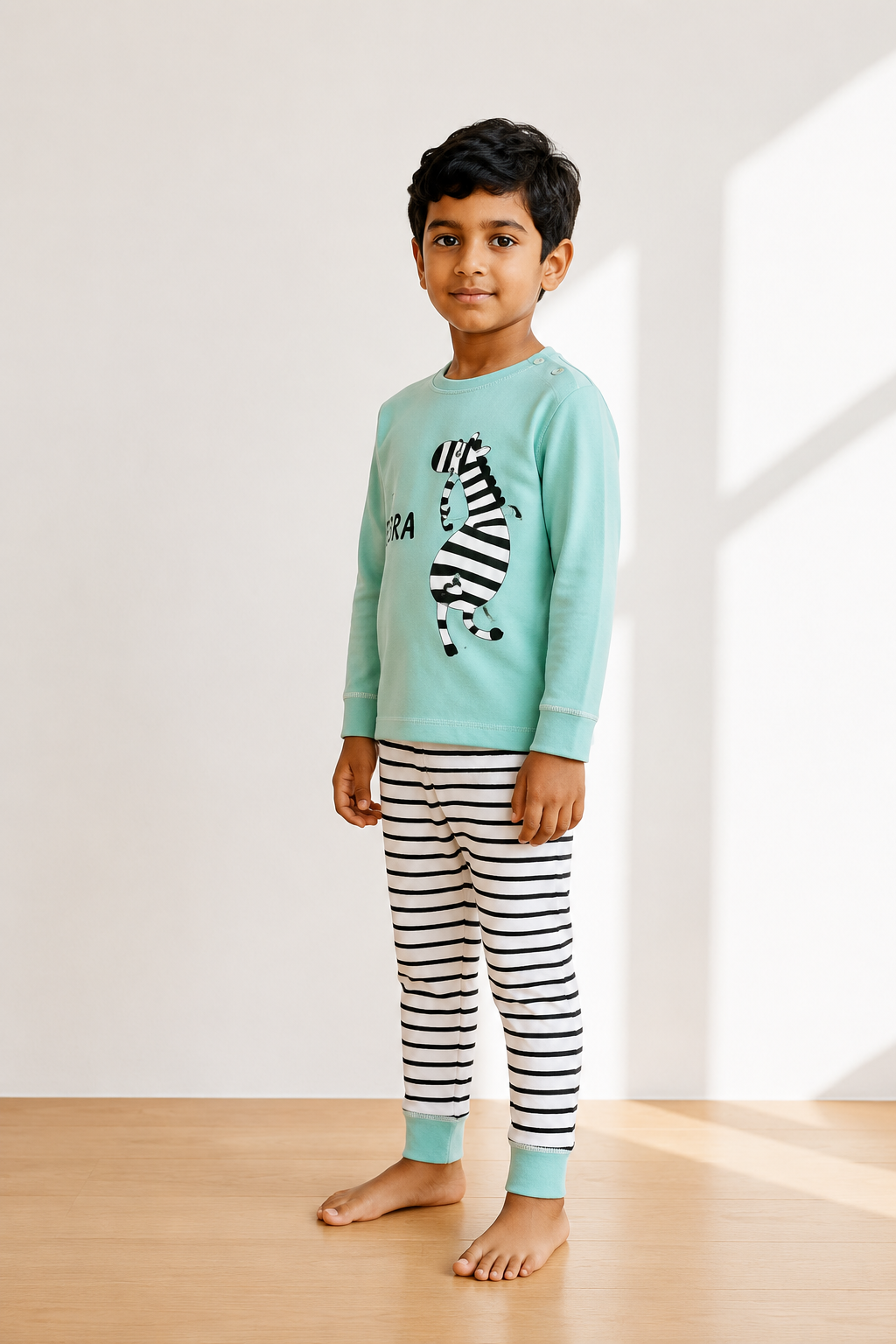 Pyjama coton garçon | Léo