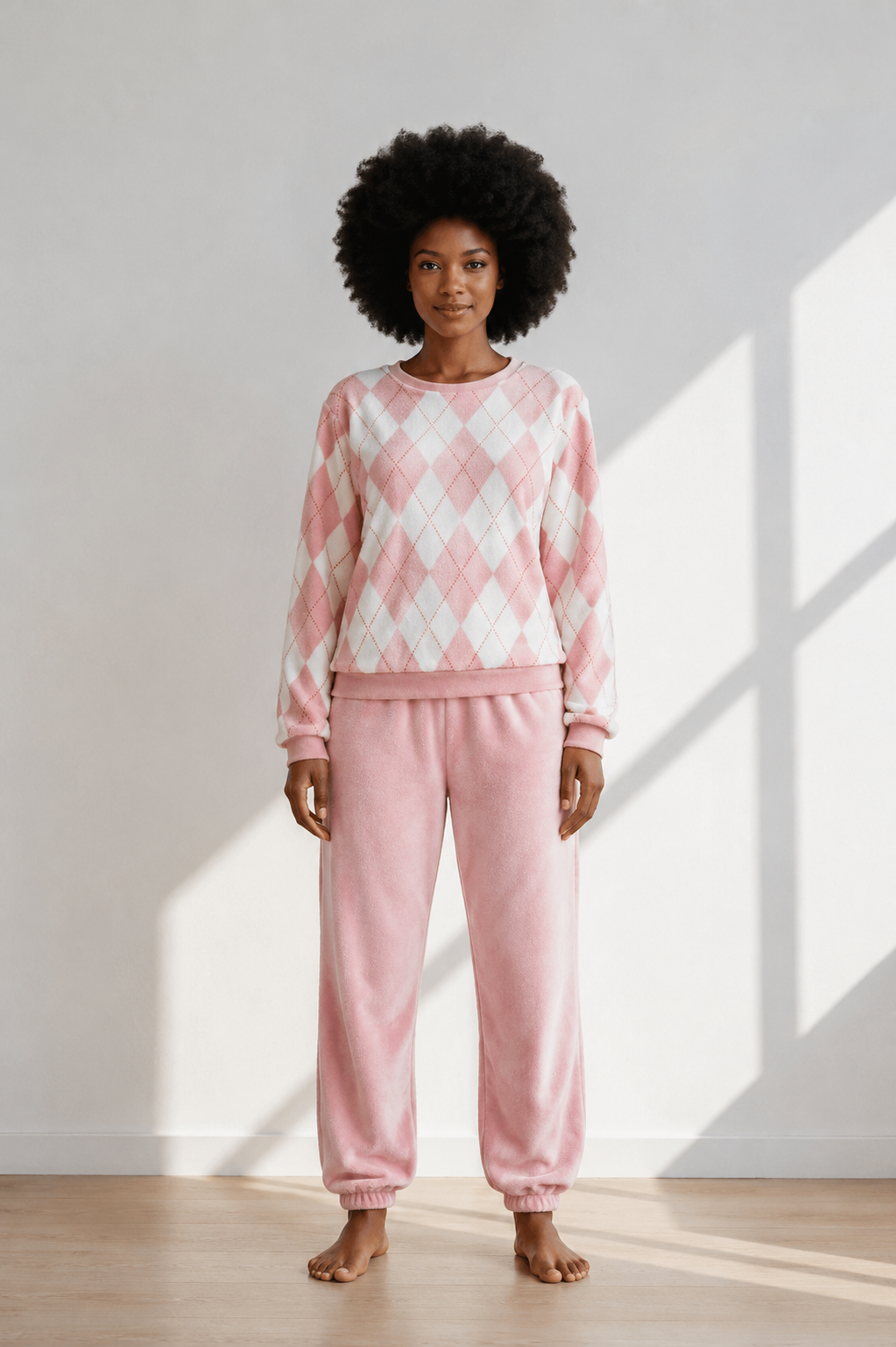 Pyjama polaire doux femme | Losange
