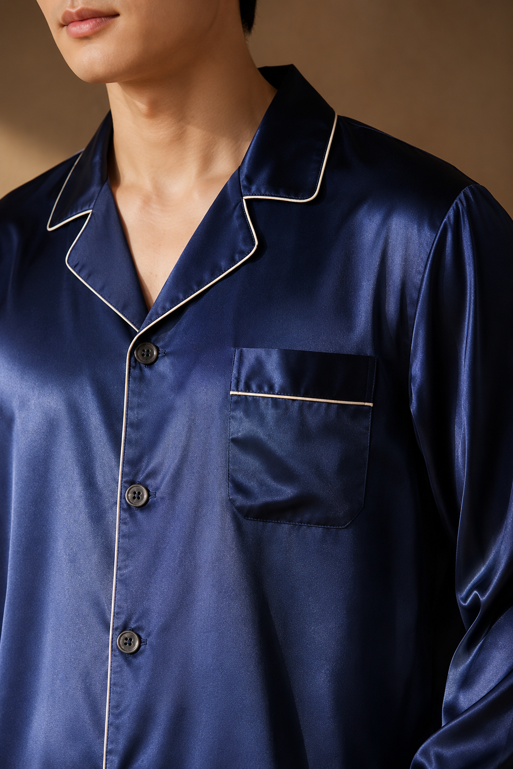Pyjama long en soie homme | Signature
