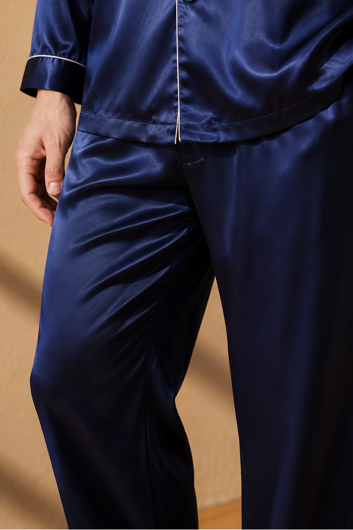 Pyjama long en soie homme | Signature