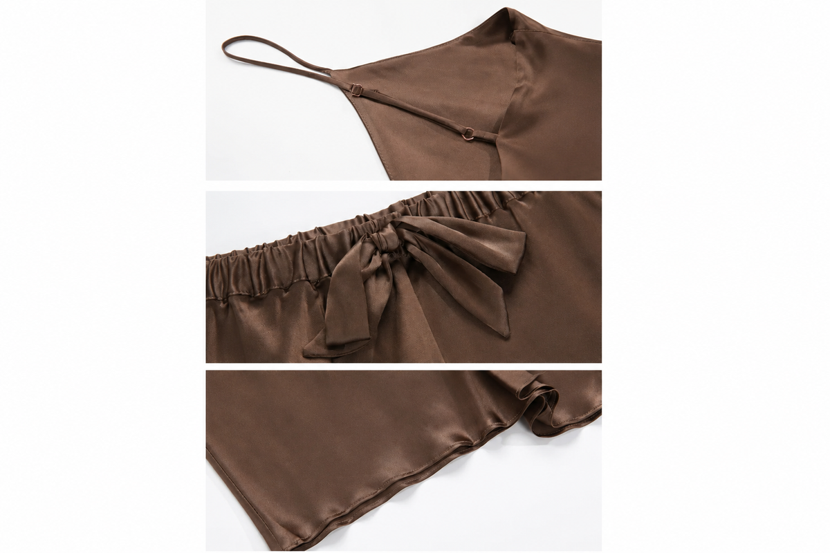 Pyjama court en soie femme | Naya