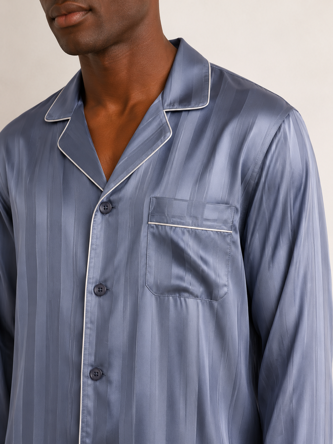 Pyjama long en soie homme | Corvin