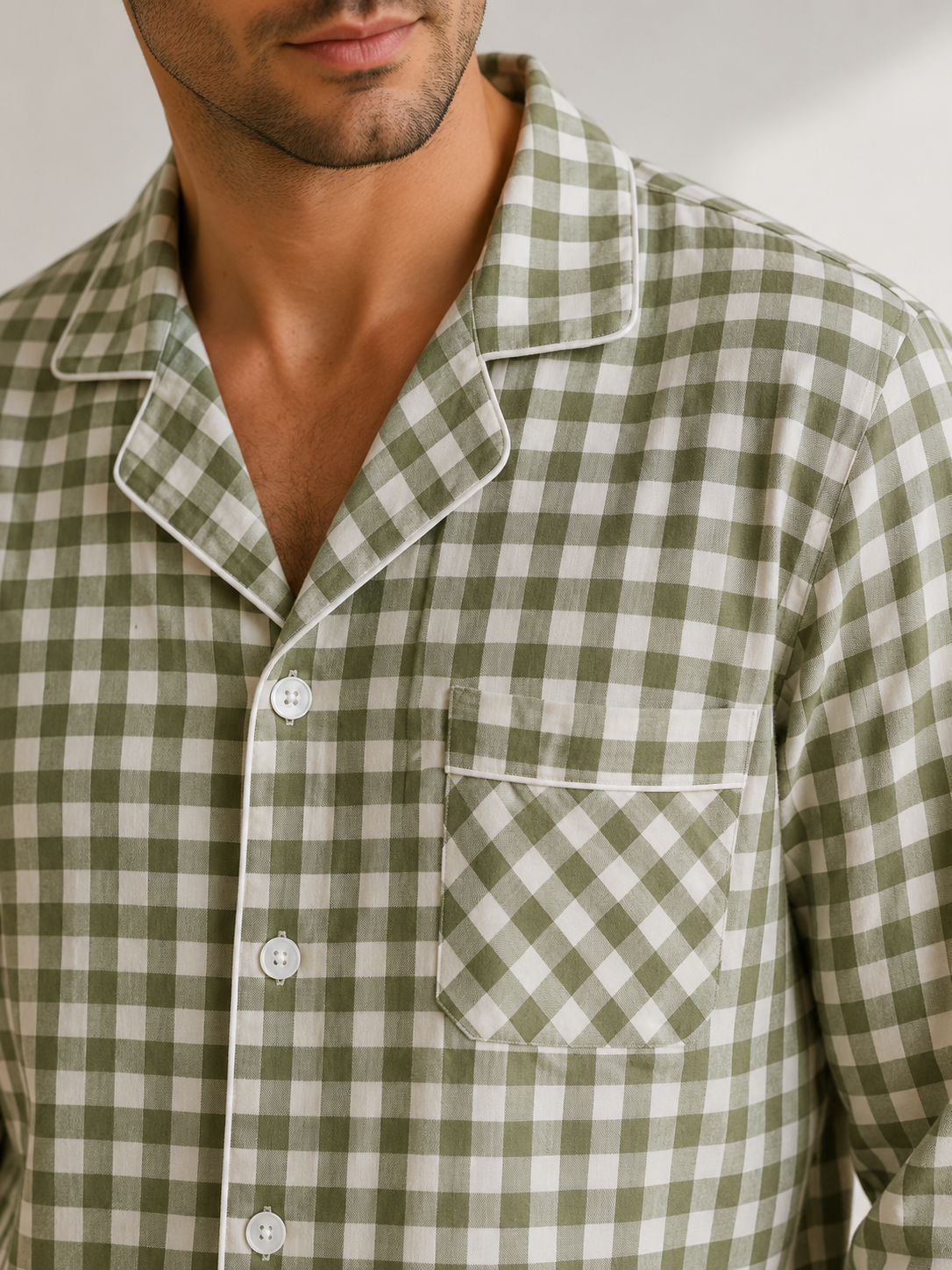 Pyjama long en coton homme | Santorin