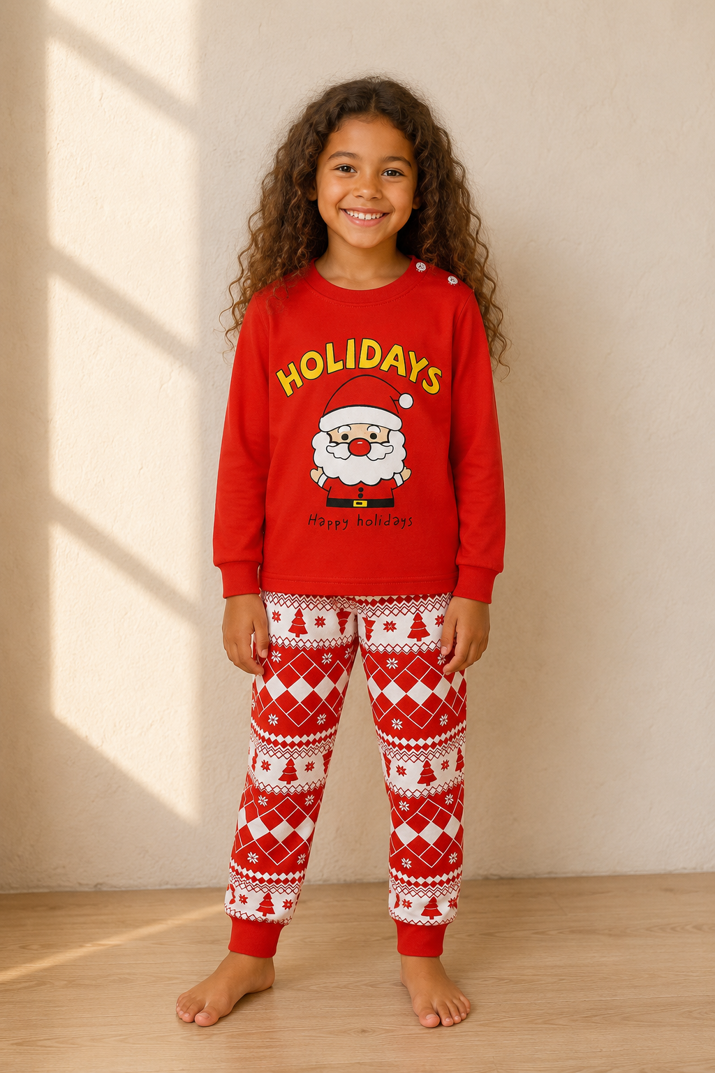 Pyjama coton fille | Noël