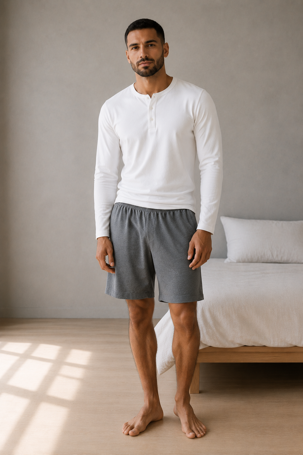 Short de pyjama en coton homme | Soren