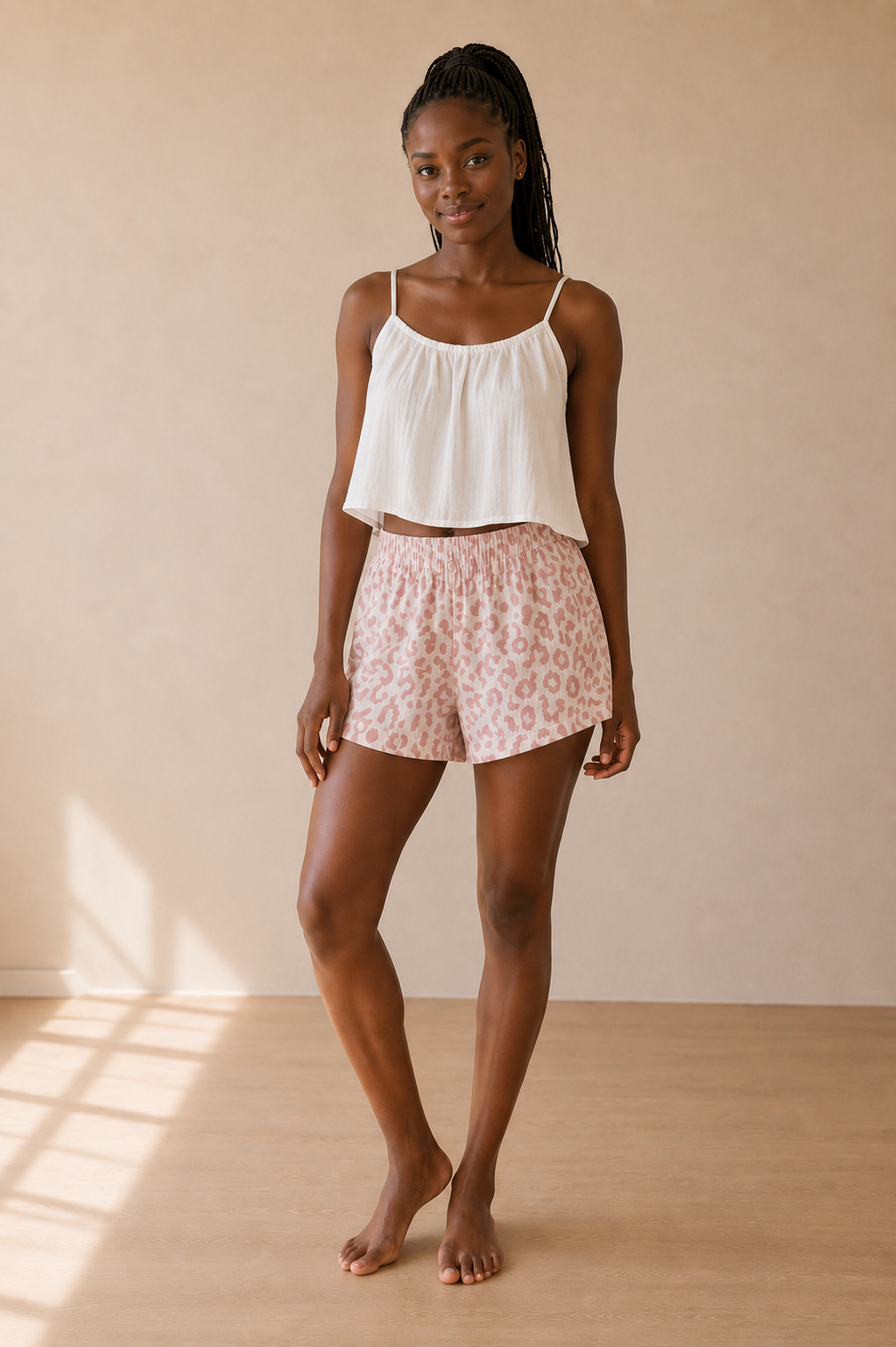 Short de pyjama en gaze de coton femme | Bora