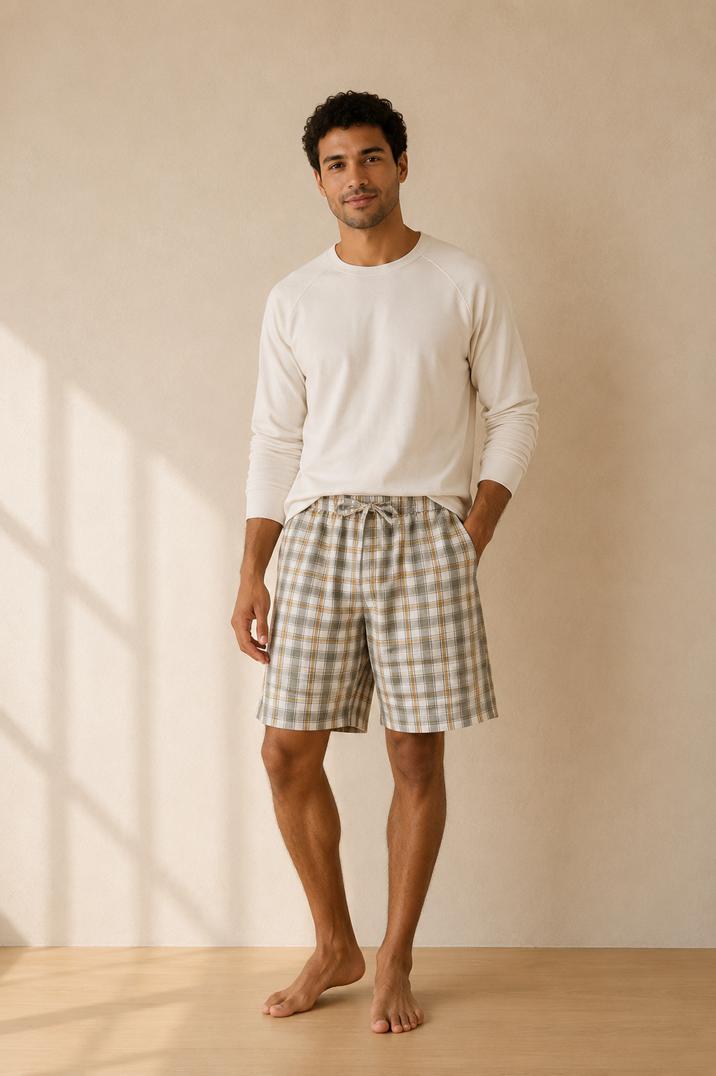 Short de pyjama homme à carreaux | Bahia