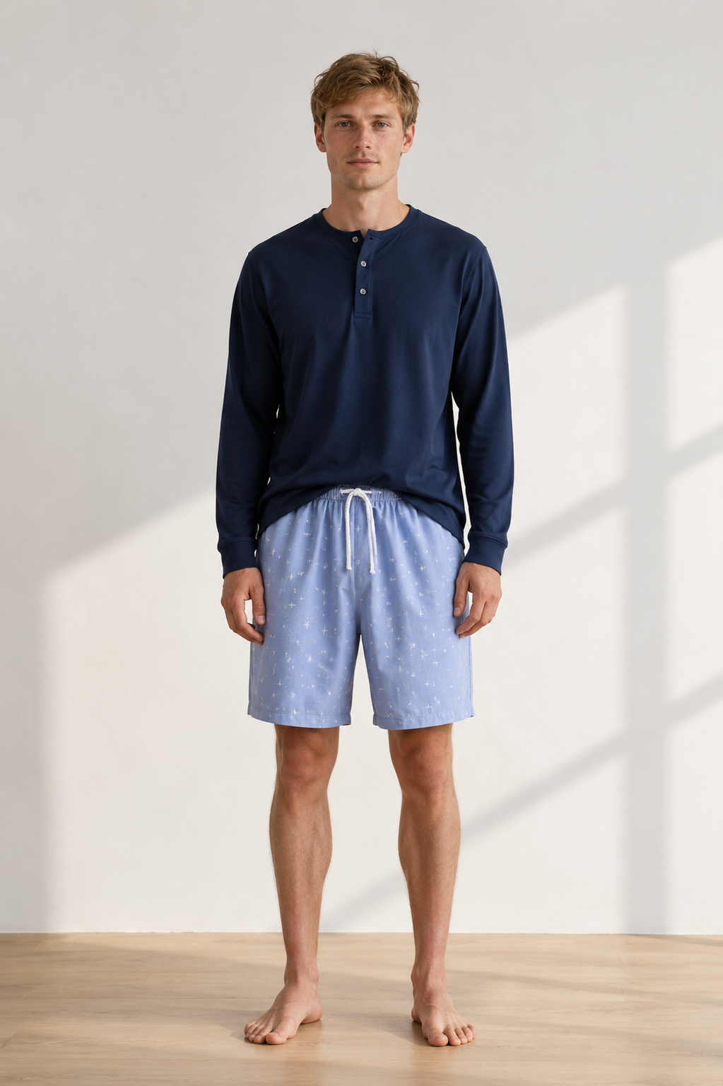 Short de pyjama homme | Imprimé étoiles