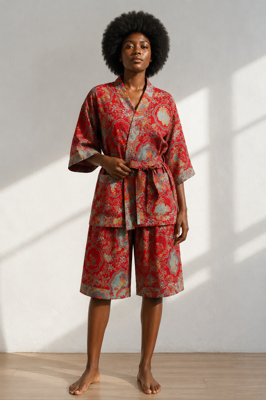 Pyjama kimono japonais femme | Sakura