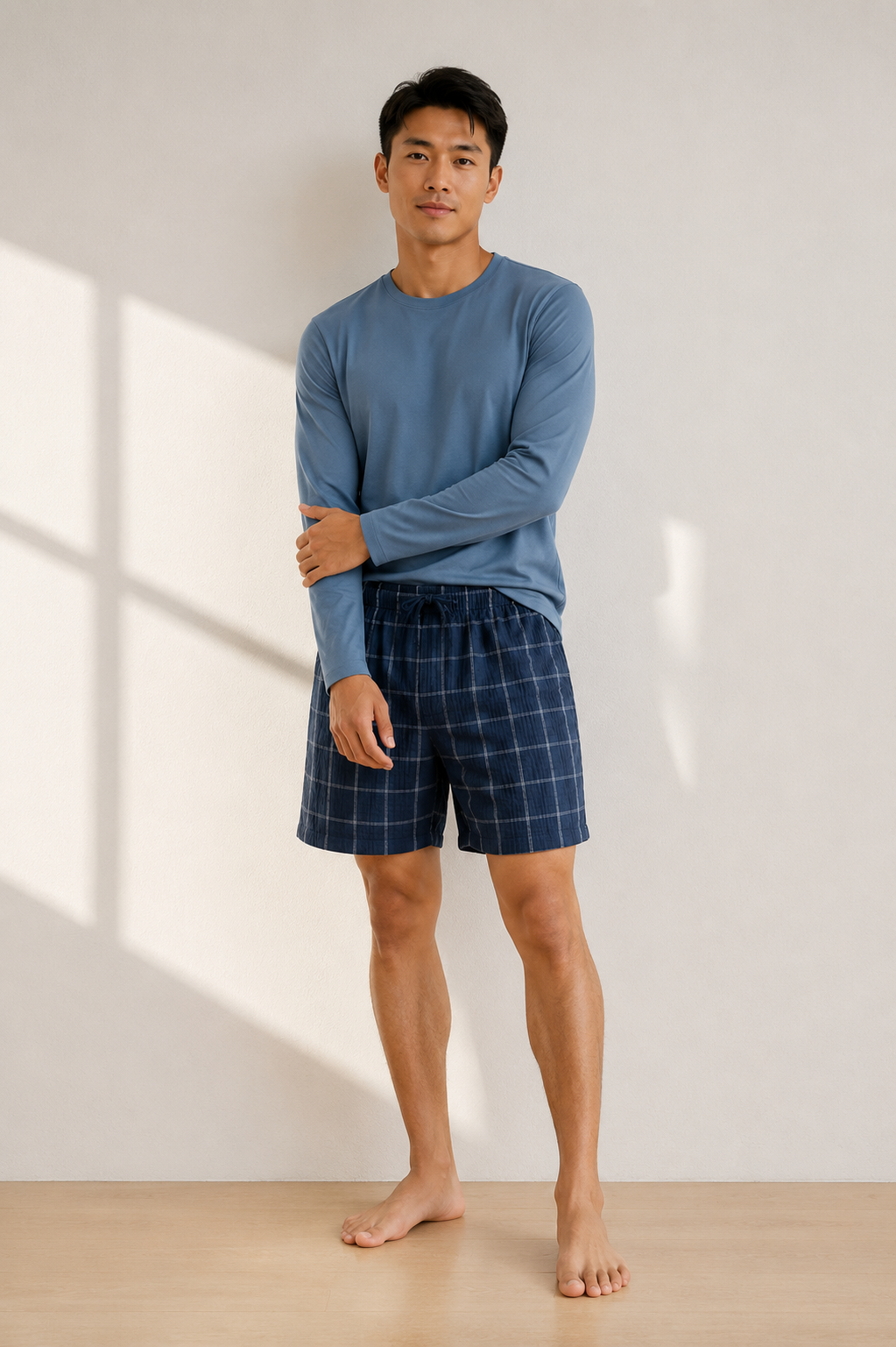 Short de pyjama homme à carreaux | Nolam