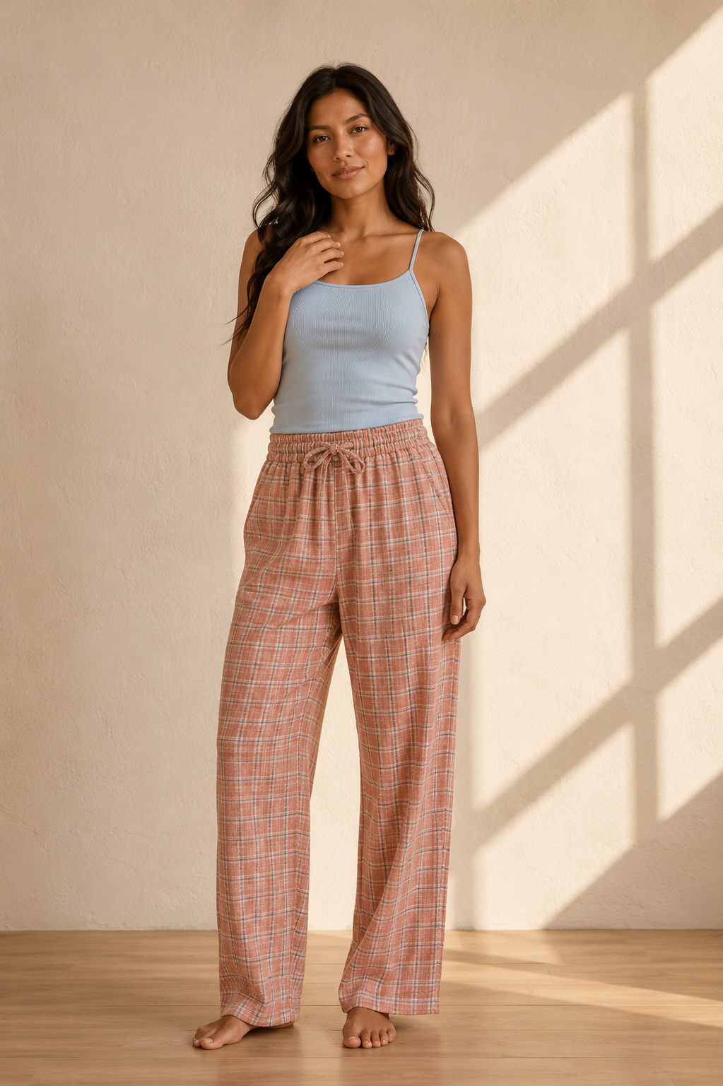 Pantalon de pyjama 100% coton femme | Opale