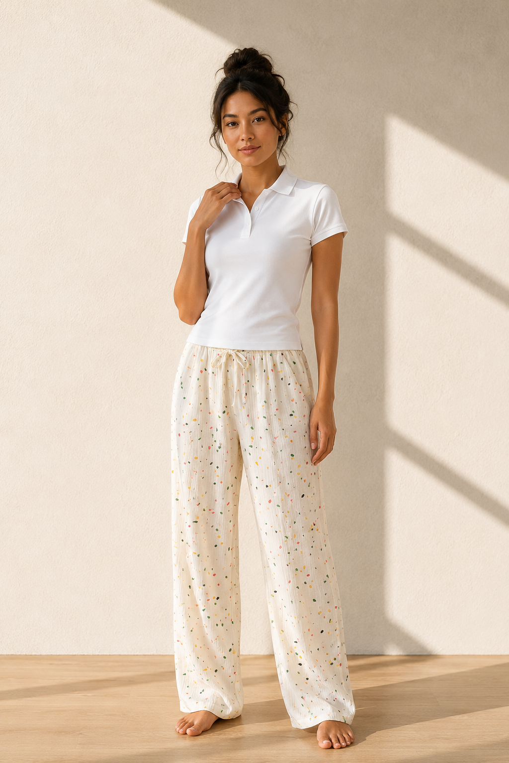 Pantalon de pyjama en coton femme | Champêtre