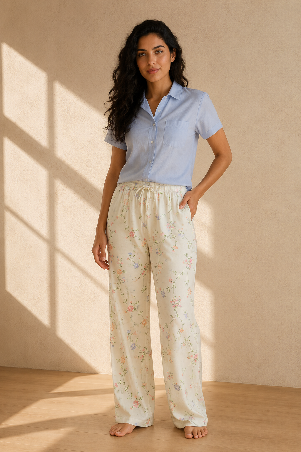 Pantalon de pyjama en coton femme | Cottage