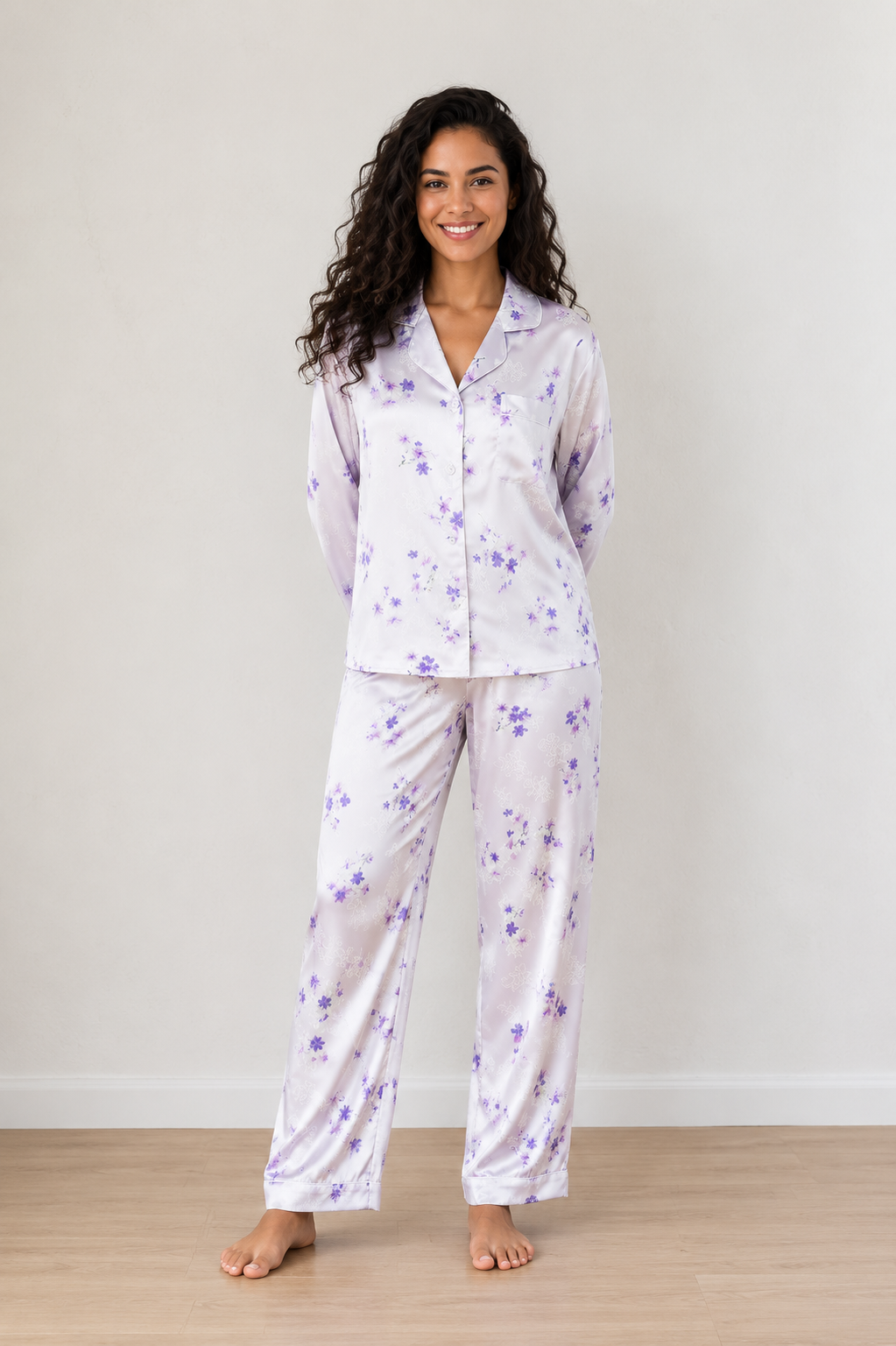 Pyjama en soie femme | Émeraude