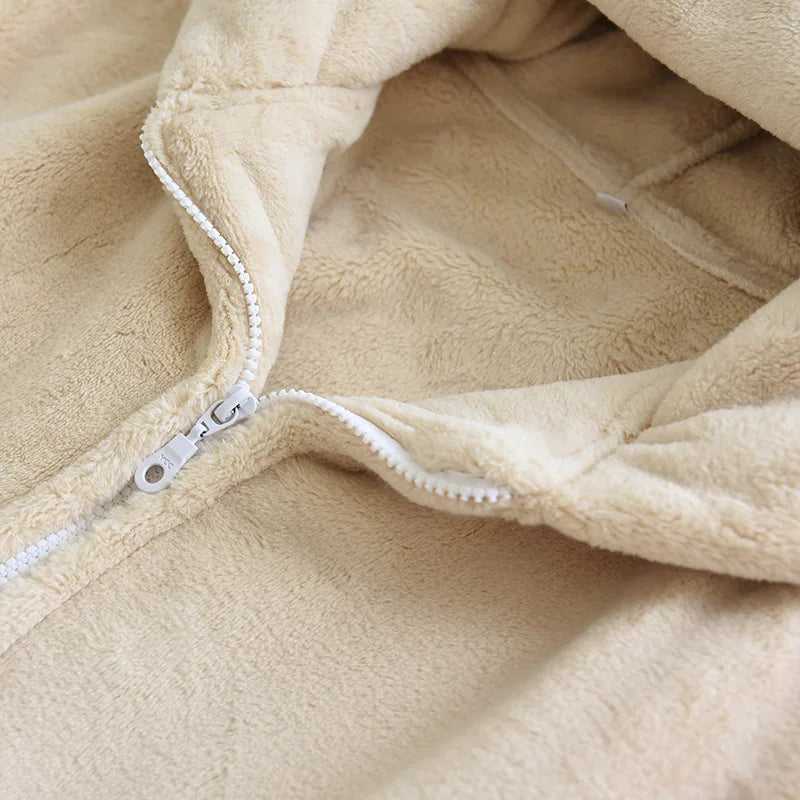 Pyjama polaire à capuche femme | Ours