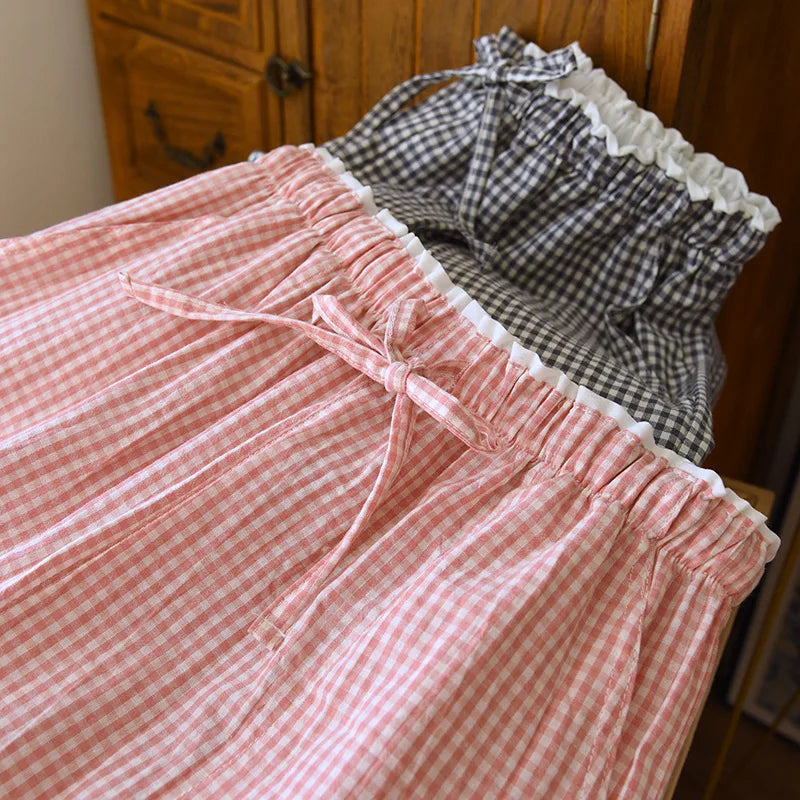 Pantalon de pyjama à carreaux femme | Lila