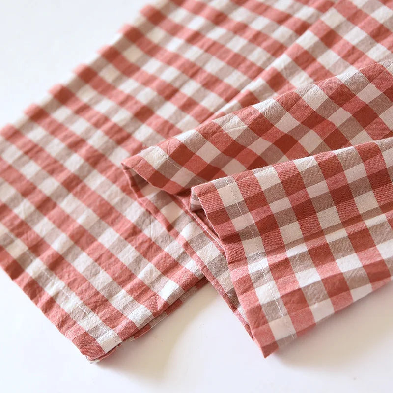 Pyjama rouge à carreaux femme | Noval