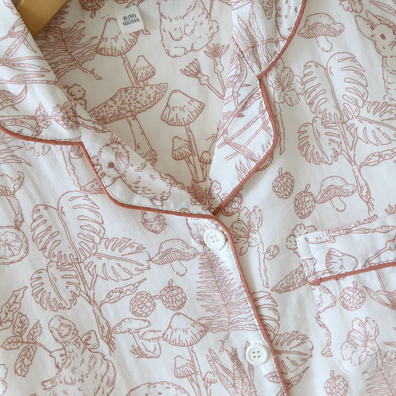 Pyjama court en coton femme | Hana