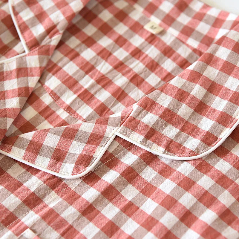 Pyjama rouge à carreaux femme | Noval