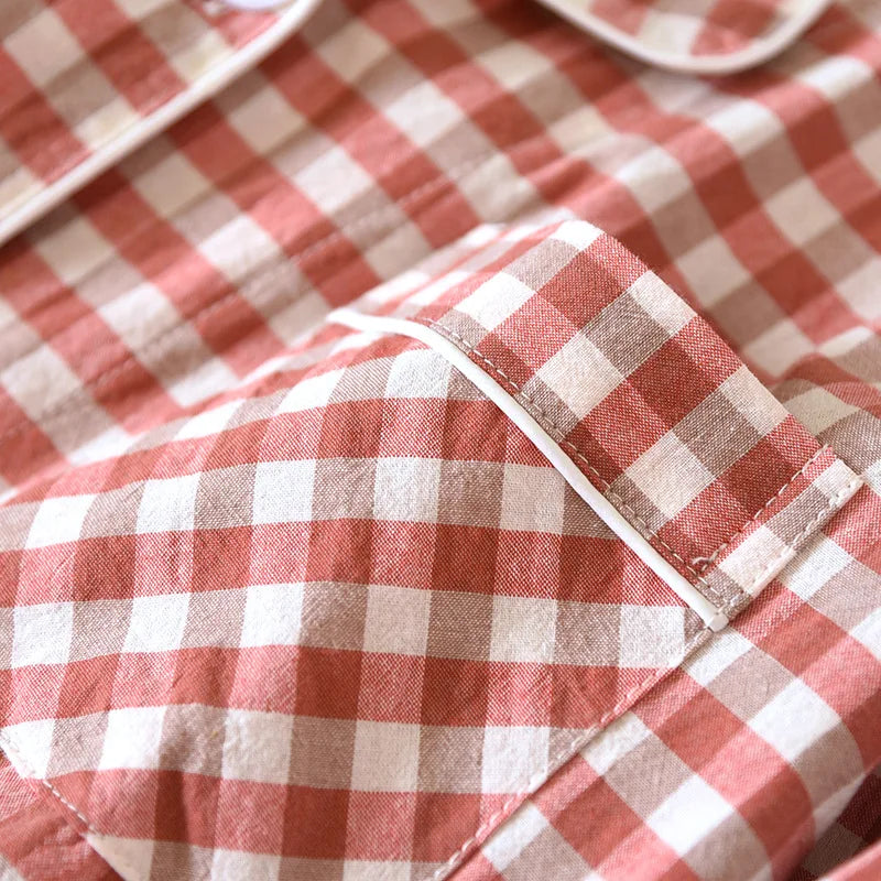 Pyjama rouge à carreaux femme | Noval