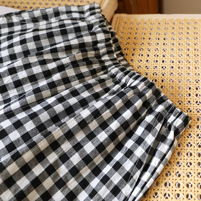 Short de pyjama à carreaux femme | Soline