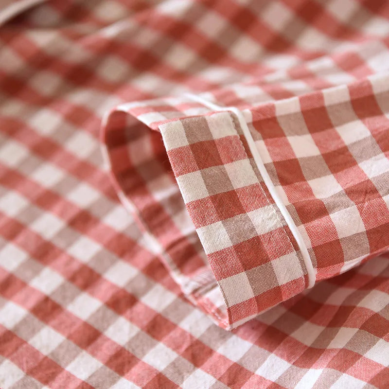 Pyjama rouge à carreaux femme | Noval