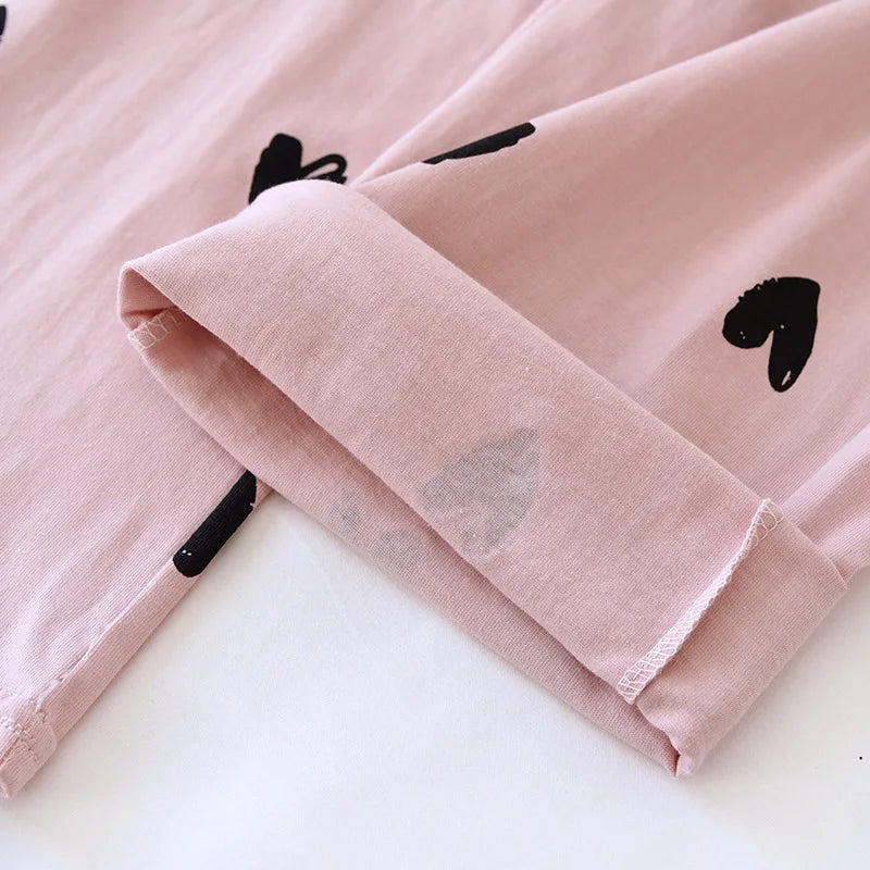 Pantalon de pyjama femme | Imprimé cœur