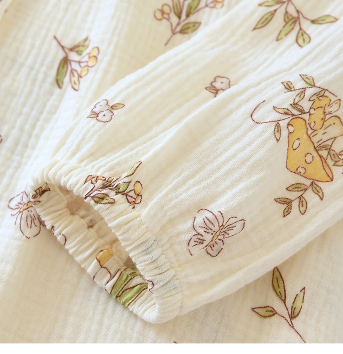 Haut de pyjama femme manches longues | Imprimé Nature