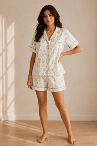 Ensemble pyjama femme | Imprimé feuilles