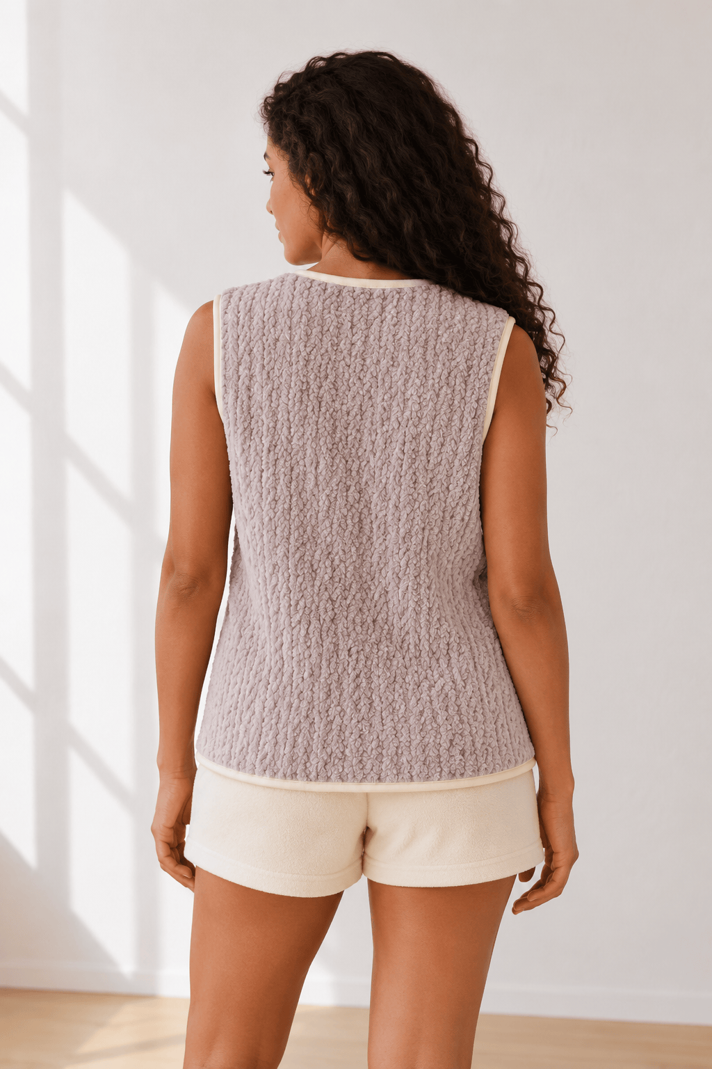 Haut de pyjama sans manches femme Bruyère | Nyrvane