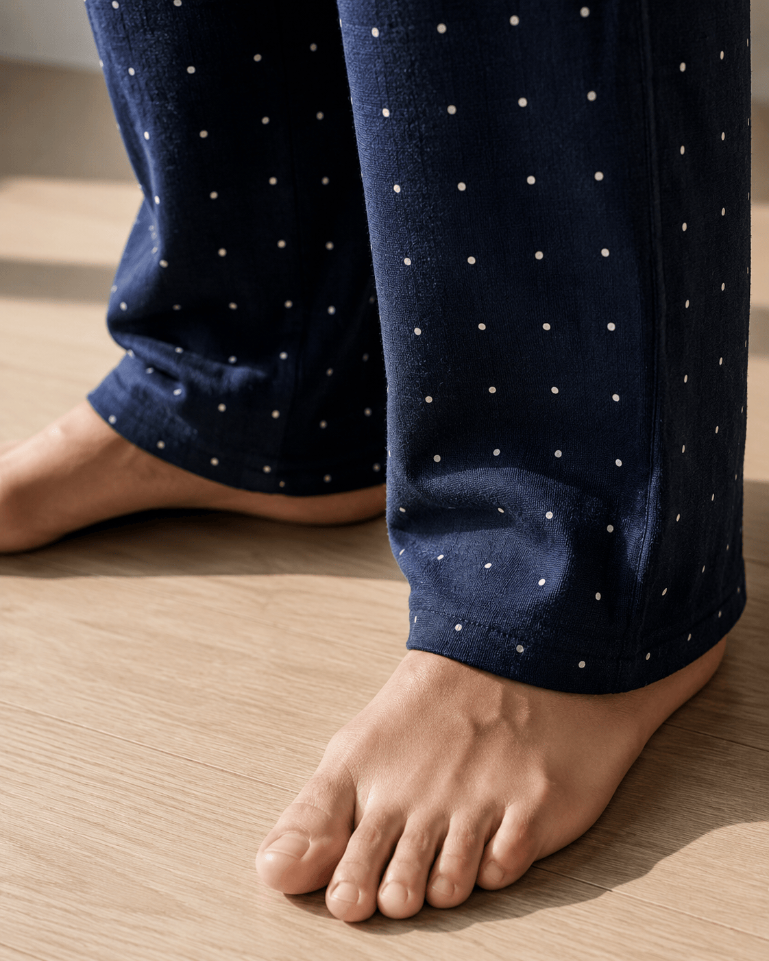 Pantalon de pyjama en coton homme | Imprimé points