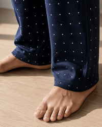 Pantalon de pyjama en coton homme | Imprimé points