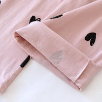 Pantalon de pyjama femme | imprimé cœur