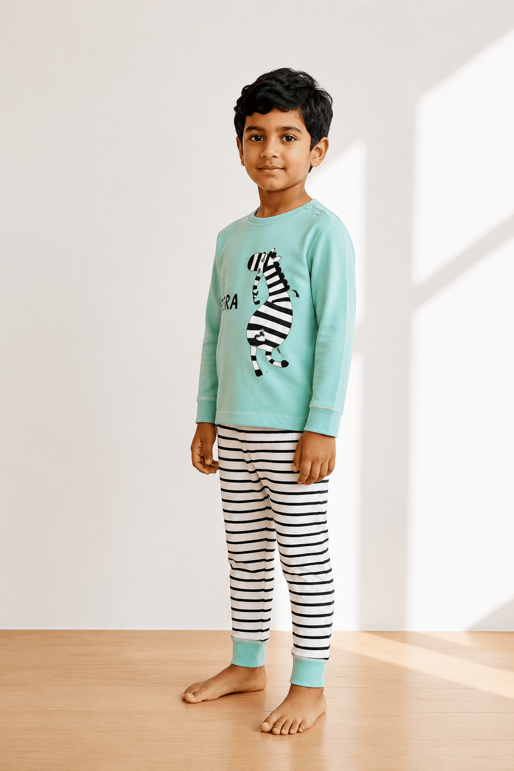 Pyjama coton garçon | Léo