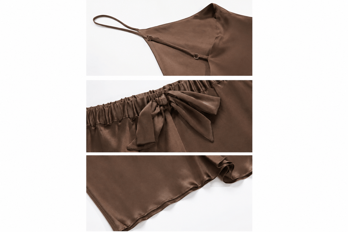 Pyjama court en soie femme | Naya