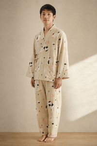 Pyjama kimono homme | Imprimé chat