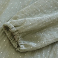 Pyjama long en coton femme | Imprimé points