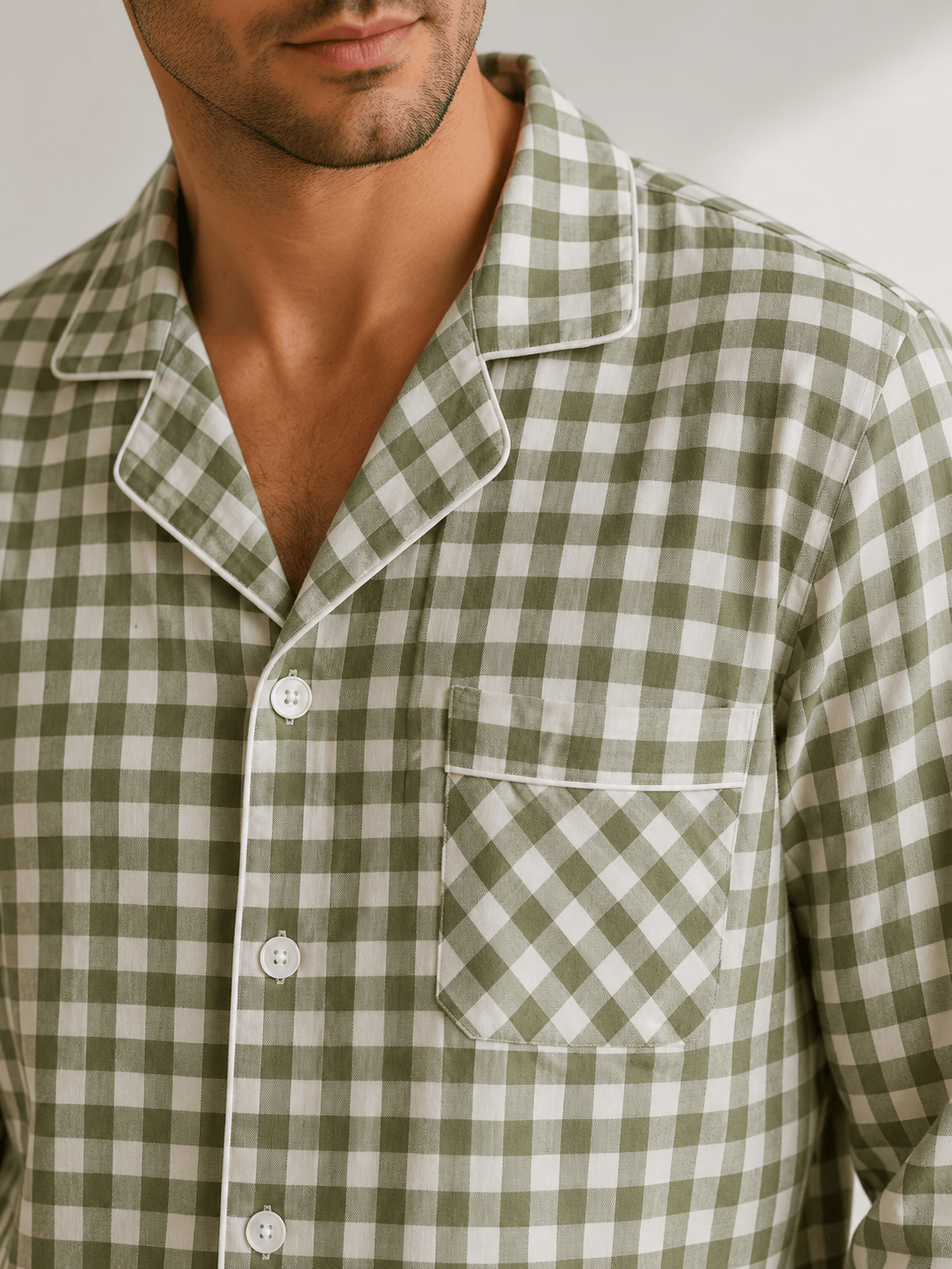 Pyjama long en coton homme | Santorin