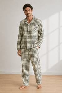 Pyjama long en coton homme | Santorin