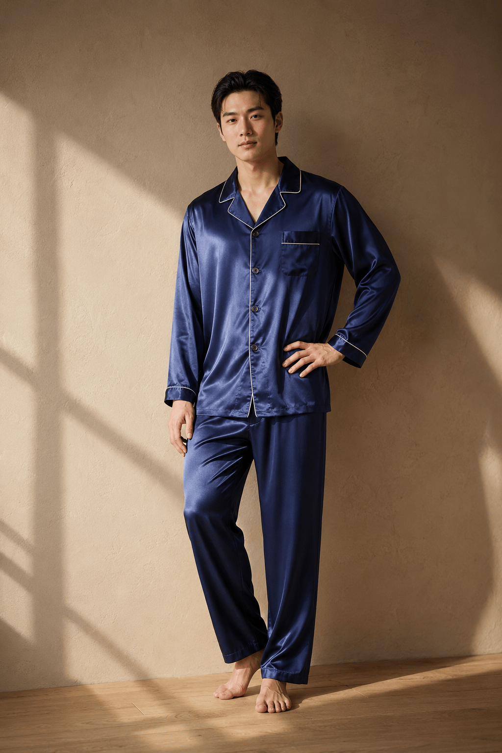 Pyjama long en soie homme | Signature