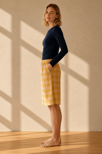 Short de pyjama à carreaux femme | Brise