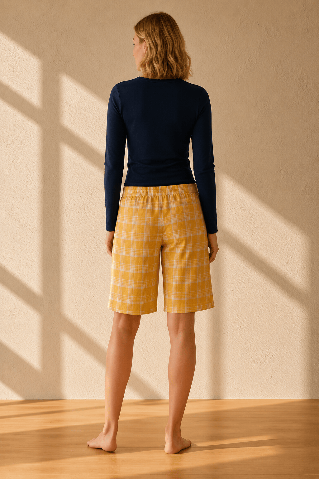 Short de pyjama à carreaux femme | Brise
