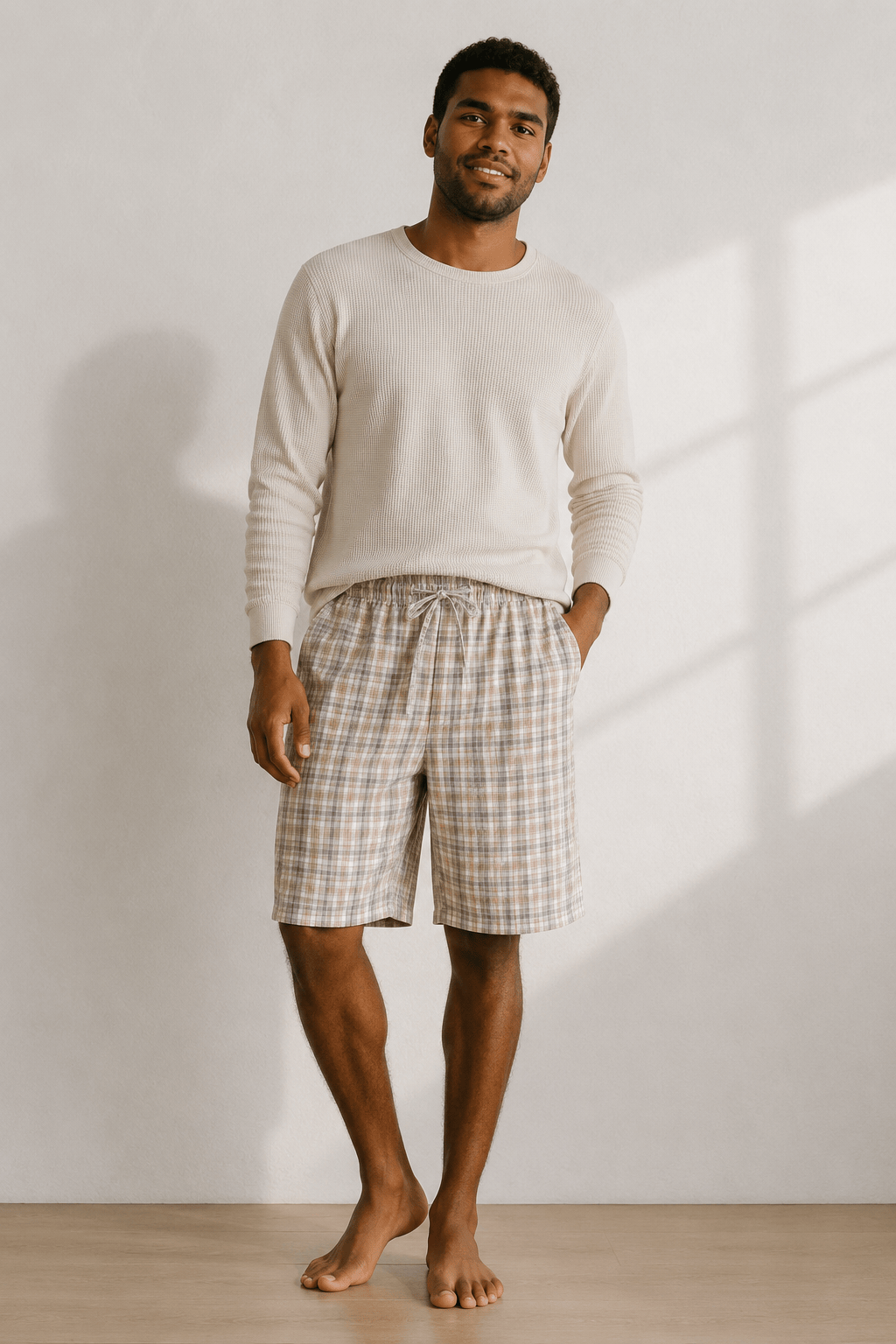 Short de pyjama à carreaux homme | Nylan