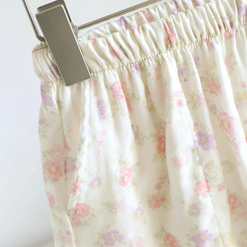Short de pyjama en coton femme | Imprimé Floral