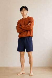Short de pyjama en coton homme | Azura