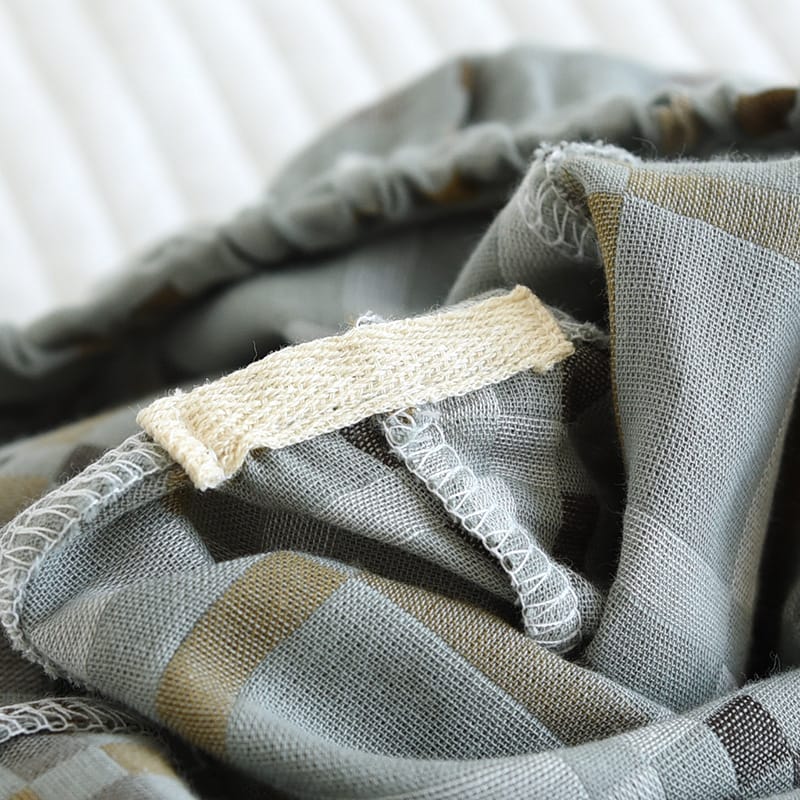 Short de pyjama en coton homme | Imprimé carreaux