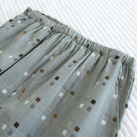 Short de pyjama en coton homme | Imprimé carreaux
