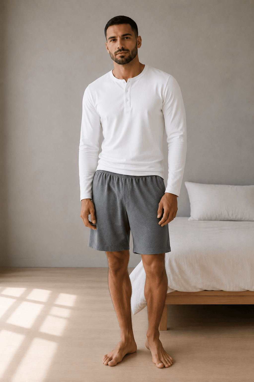 Short de pyjama en coton homme | Soren