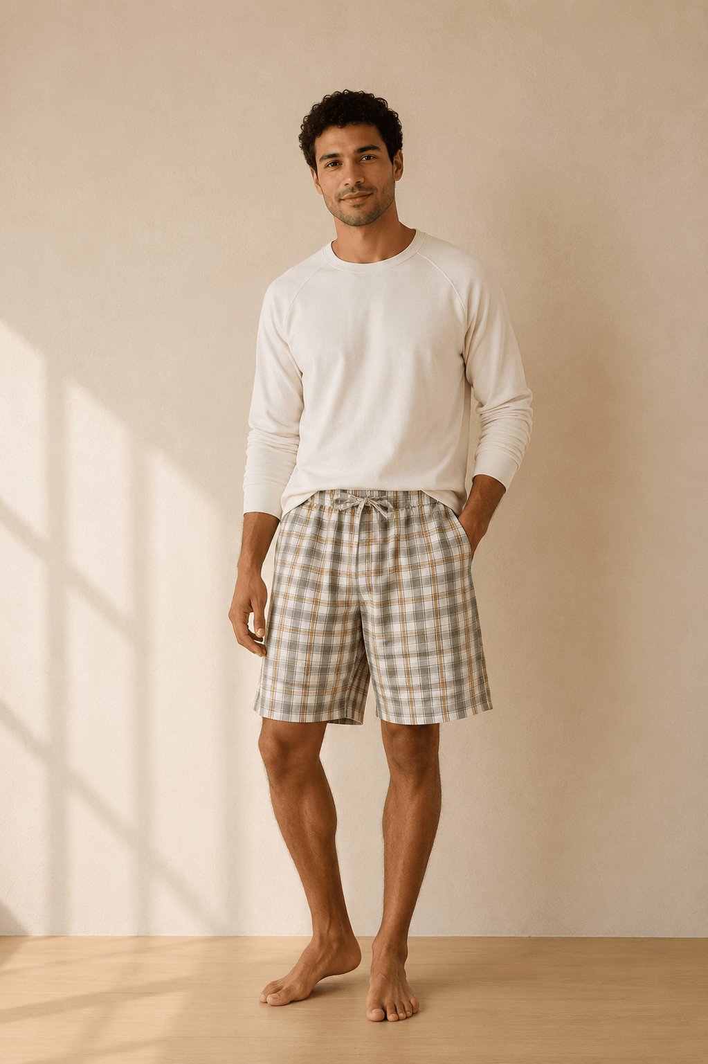 Short de pyjama homme à carreaux | Bahia
