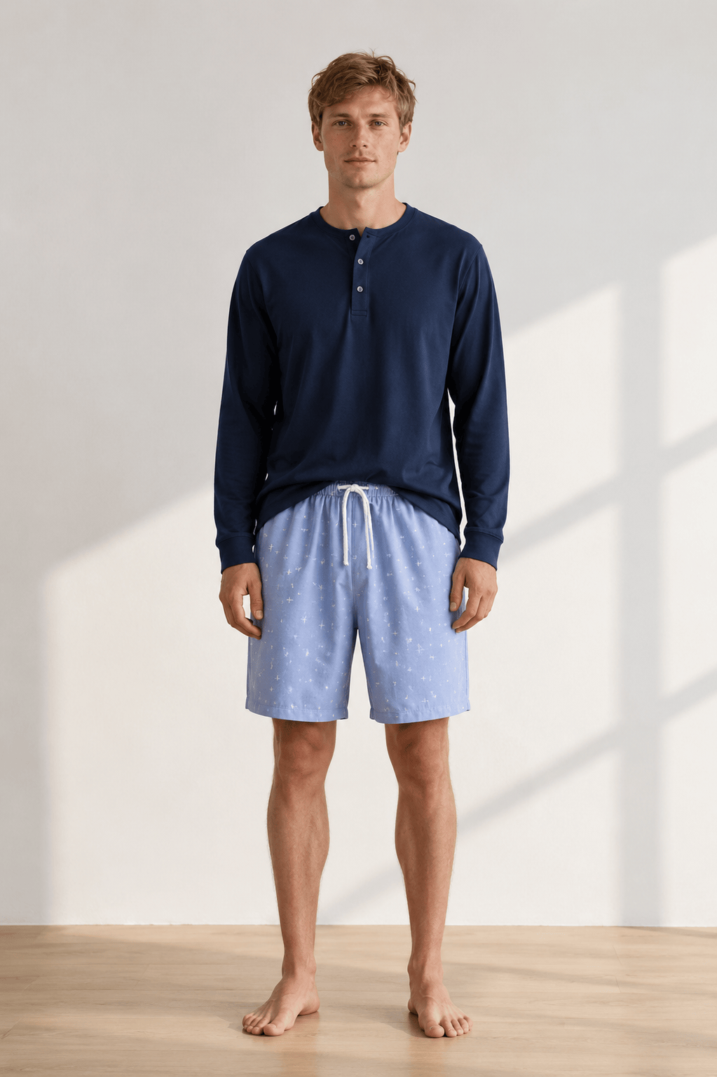 Short de pyjama homme | Imprimé étoiles